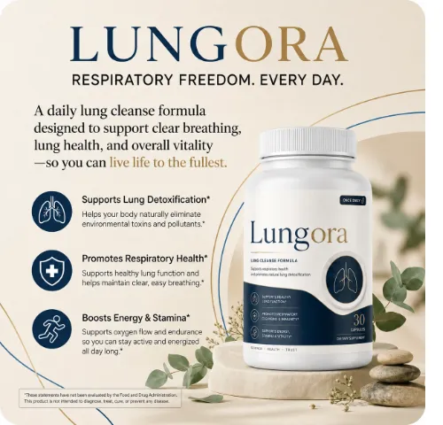Lungora lung health supplement bottle